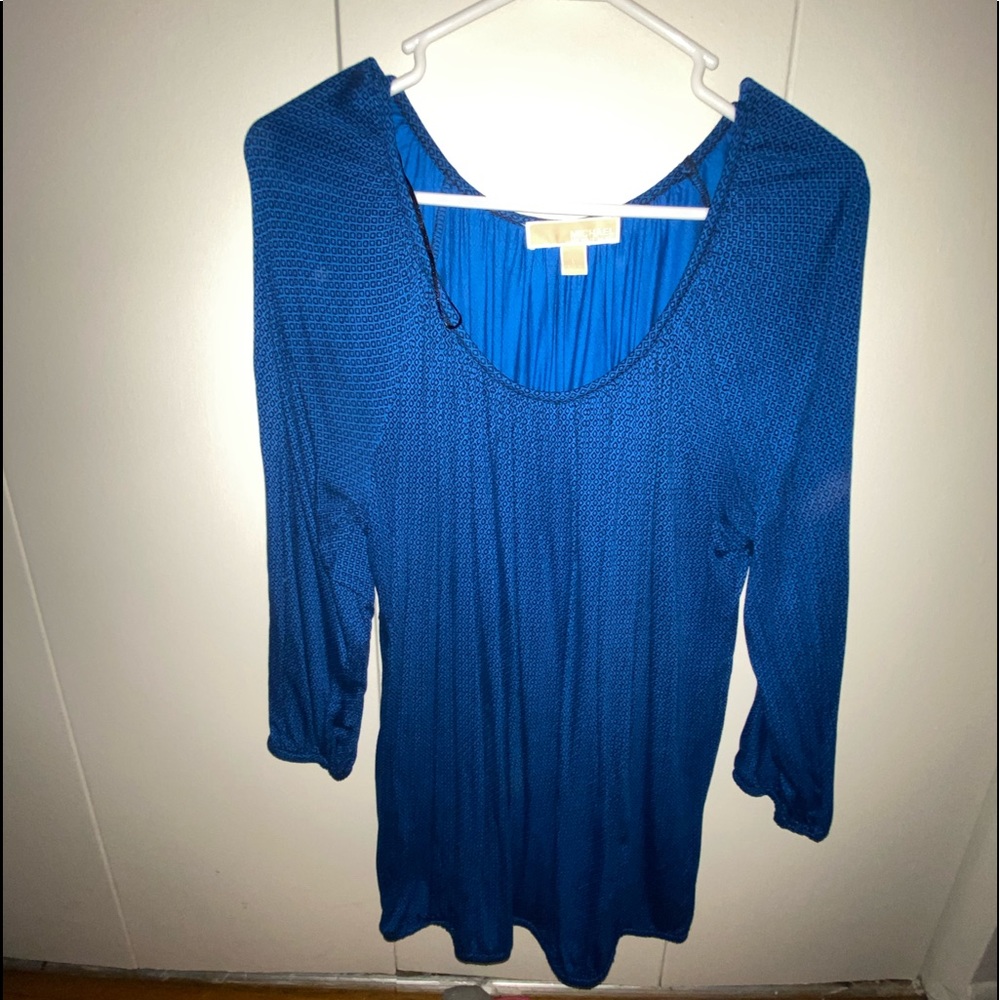 Blue MK blouse
